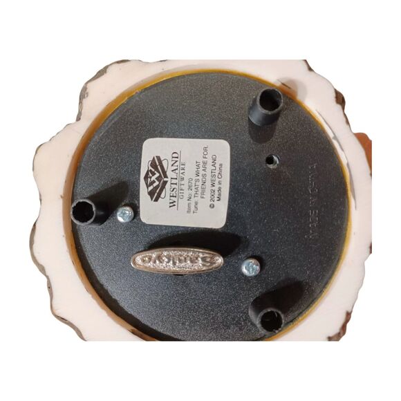 Westland 2670 Tiger Music Box "That's What Friends are for" 4.75" Tall 2002 - Picture 5 of 5